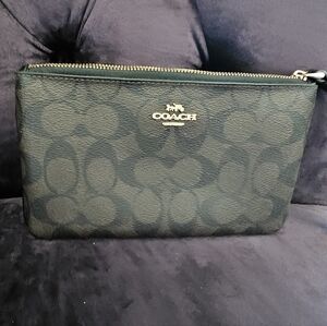 Coach Black and Gold Wristlet